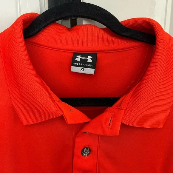 Under Armour Orange Auburn Polo - Picture 3 of 7